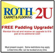 Free Carpet Padding Upgrade